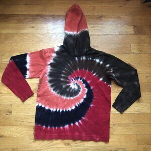 Lands End Size 7-8 Hooded Tie Dye Tee